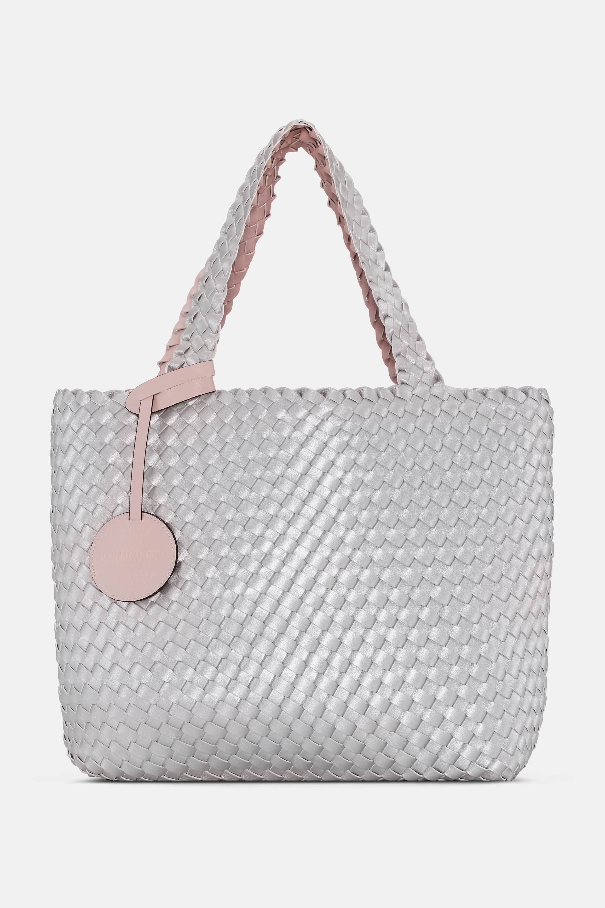 Tote Bag Trenzado - Rose Silver